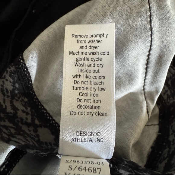 Athleta Black and Gray Patterned Athletic Shorts, XS - Picture 12 of 13